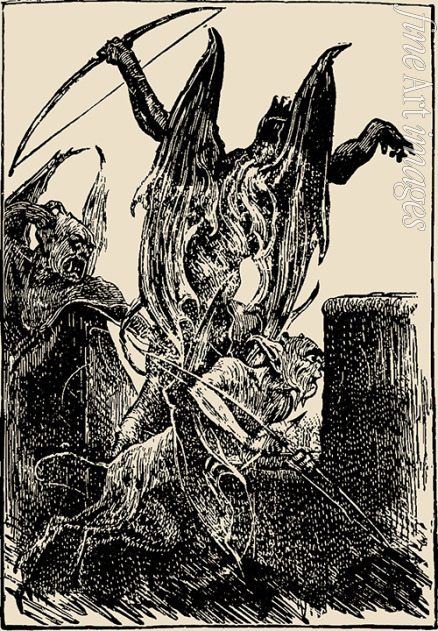 Barnard Frederick (Fred) - Beelzebub. Illustration aus The Pilgrim's Progress from This World, to That Which Is to Come von John Bunyan