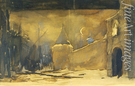 Levitan Isaak Ilyich - Stage design the opera A Life for the Tsar by M. Glinka