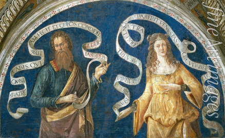 Pinturicchio Bernardino Workshop of - The Prophet Jeremiah and the Agrippine Sibyl