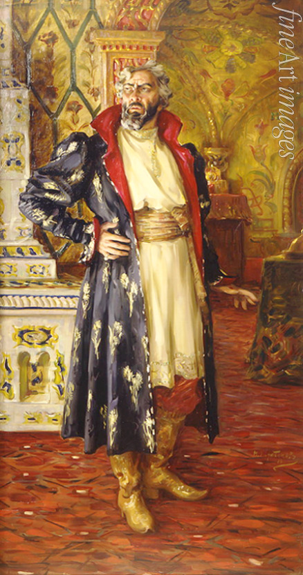 Charitonow Nikolai Wassiljewitsch - Bildnis Fjodor Schaljapin in der Rolle Boris Godunows in der Oper Boris Godunow von M. Mussorgski
