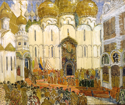 Golowin Alexander Jakowlewitsch - Bühnenbildentwurf zur Oper Boris Godunow von M. Mussorgski