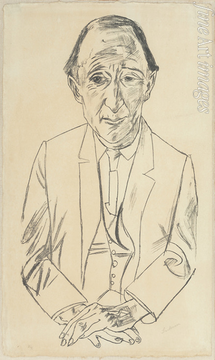 Beckmann Max - Porträt von Komponist Frederick Delius (1862-1934) 