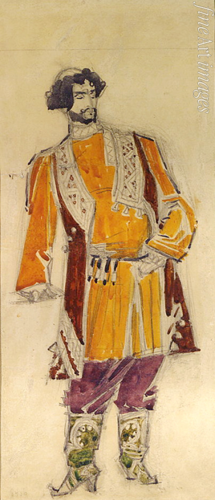 Vrubel Mikhail Alexandrovich - Costume design for the opera The Bride of Tsar by N. Rimsky-Korsakov