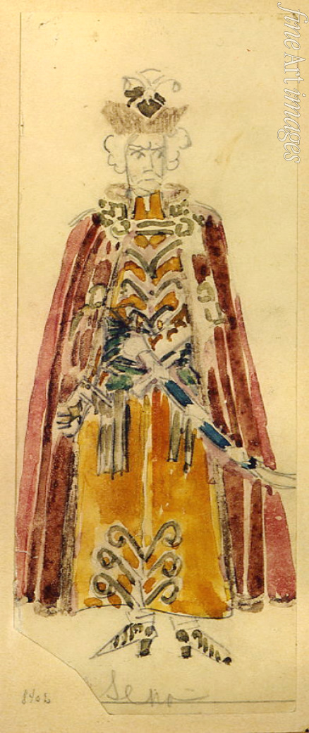Vrubel Mikhail Alexandrovich - Costume design for the opera Mazepa by P.I. Tschaikovski