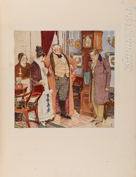 Kardovsky Dmitri Nikolayevich - Illustration to the comedy 