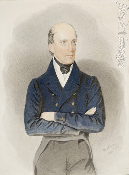 Kriehuber Josef - Portrait of Archduke John of Austria (1782-1859)