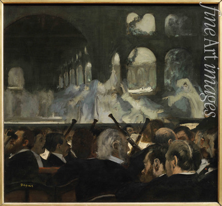 Degas Edgar - Die Ballettszene von Meyerbeers Oper Robert Le Diable (Das Nonnenballett)