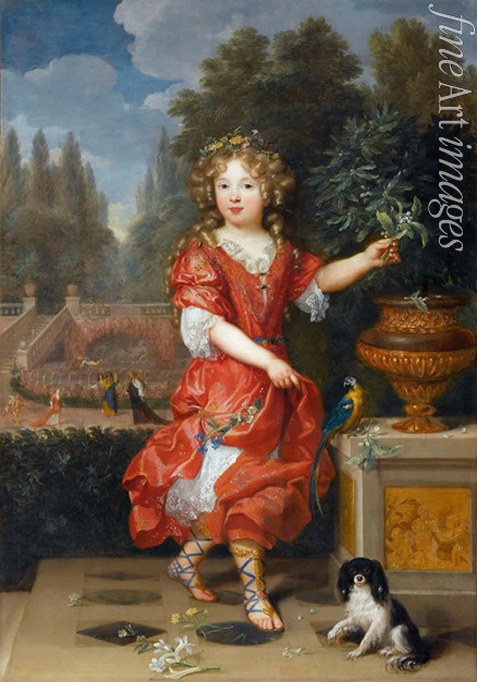 Mignard Pierre - Portrait of Mademoiselle de Blois, Marie-Anne de Bourbon, daughter of Louis XIV