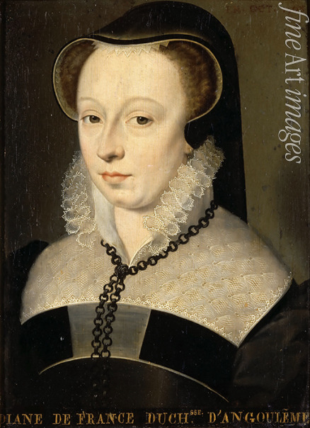 Clouet François (School) - Diane de France, Duchess of Angoulême (1538-1619) 