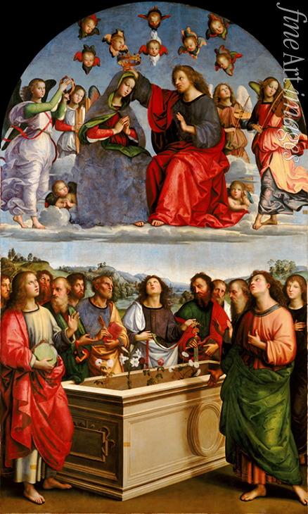 Raphael (Raffaello Sanzio da Urbino) - The Coronation of the Virgin (Oddi Altarpiece)