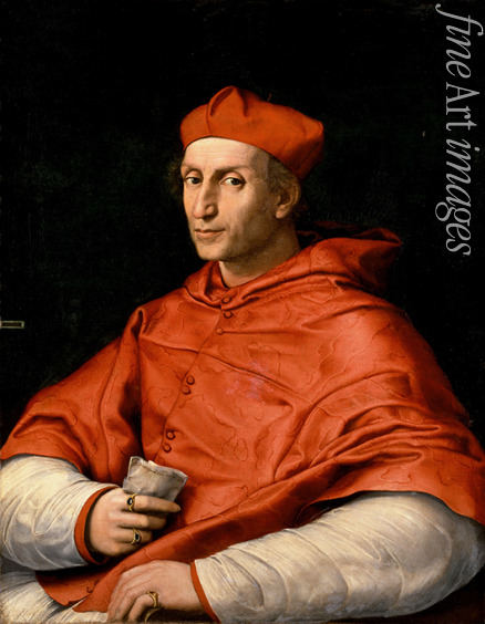 Raphael (Raffaello Sanzio da Urbino) - Portrait of Cardinal Bibbiena