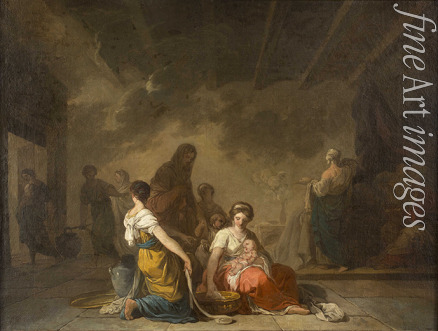 Suvée Joseph-Benoît - The Nativity of the Virgin