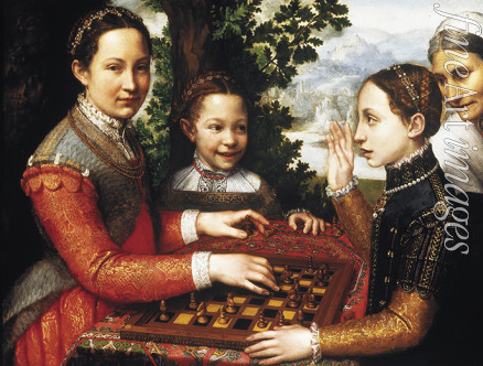 Anguissola Sofonisba - Drei Schwestern beim Schachspiel