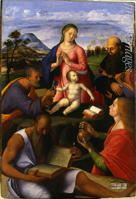 Vivarini Alvise - Madonna und Kind mit Heiligen