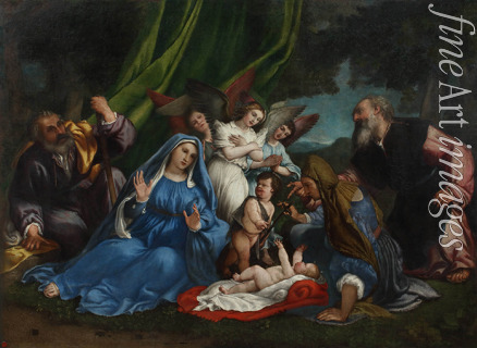 Lotto Lorenzo - The Adoration of the Christ Child