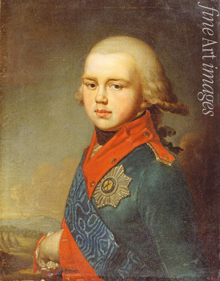 Borowikowski Wladimir Lukitsch - Porträt des Großfürsten Konstantin Pawlowitsch von Russland (1779-1831)