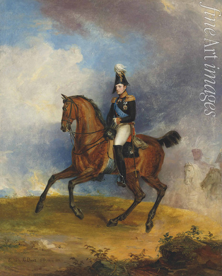 Dawe George - Portrait of Grand Duke Nikolai Pavlovich (1796-1855) on horseback 