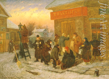 Solomatkin Leonid Ivanovich - Morning at the Tavern 