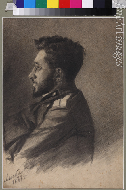 Shevchenko Nikolai Mikhaylovich - Portrait of the author Vsevolod Mikhailovich Garshin (1855-1888)
