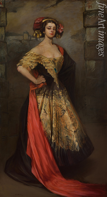 Selvatico Lino - Porträt von Tänzerin Rita Sacchetto (1880-1959)