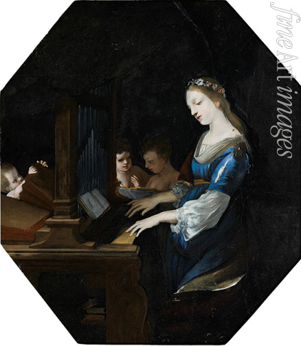 Stella Jacques - Heilige Cäcilia, die Orgel spielend