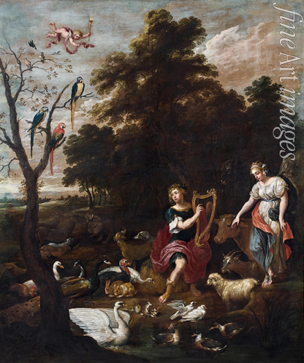Teniers David the Younger - Orpheus among the animals
