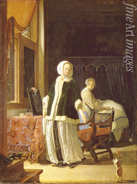 Mieris Frans van the Elder - Morning of a Young Lady