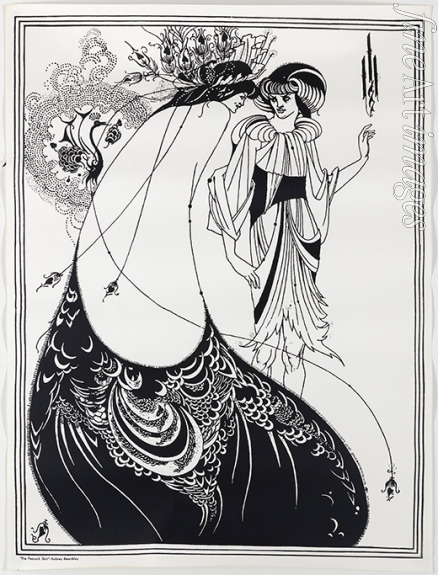 Beardsley Aubrey - The Peacock Skirt. Illustration for Salome by Oscar Wilde