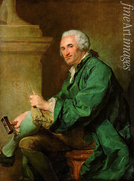 Perronneau Jean-Baptiste - Porträt von Bildhauer Lambert-Sigisbert Adam (1700-1759)