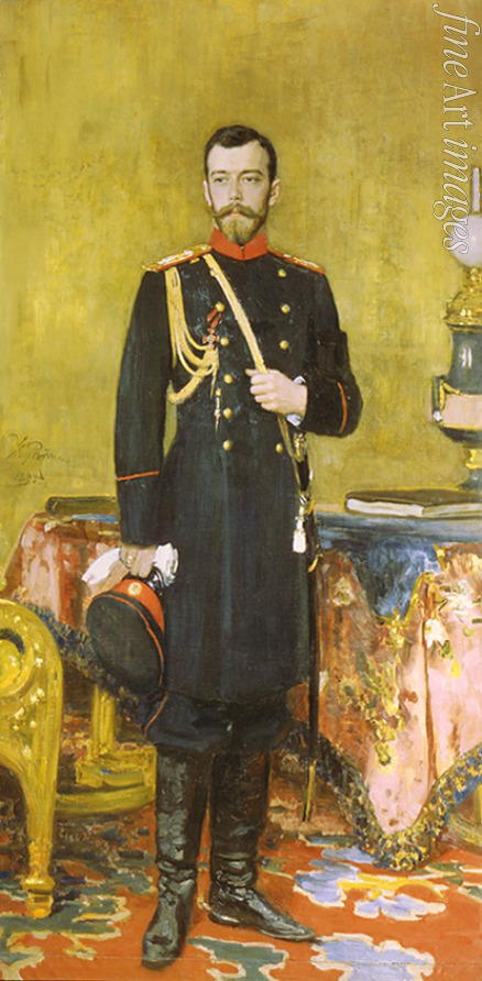 Repin Ilya Yefimovich - Portrait of Emperor Nicholas II (1868-1918)