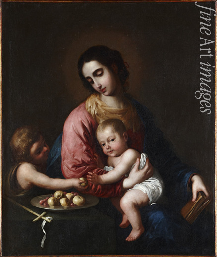 Zurbarán Francisco de - Virgin and child with John the Baptist as a Boy