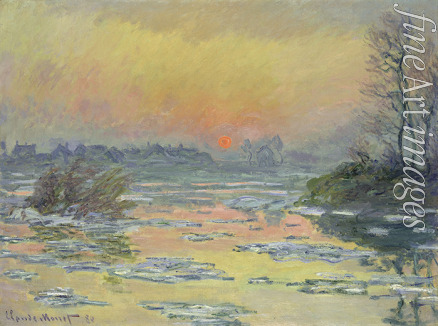 Monet Claude - Coucher de Soleil sur la Seine (Sunset on the Seine)