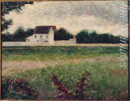 Seurat Georges Pierre - Landscape in Île-de-France