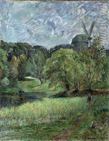 Gauguin Paul Eugéne Henri - Le Moulin de la Reine dans le parc Østervold (The Queen's Mill, Østervold Park)
