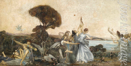 Desvallières George - Nausicaa playing ball with her maids