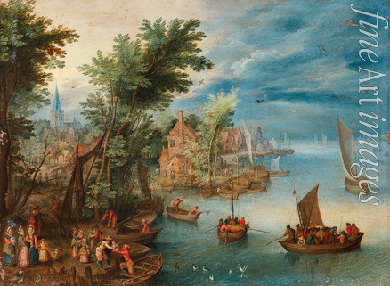 Brueghel Pieter der Jüngere - Flusslandschaft