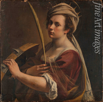 Gentileschi Artemisia - Selbstbildnis als Heilige Katharina von Alexandrien