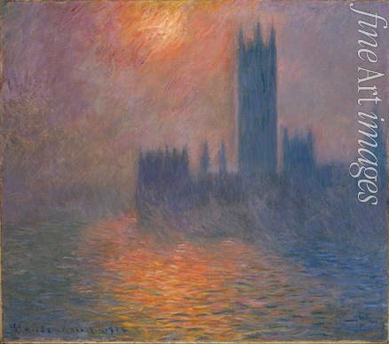 Monet Claude - Houses of Parliament. Sunset