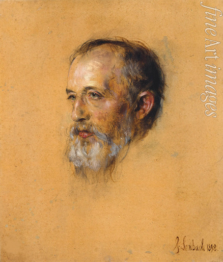 Lenbach Franz von - Porträt von Dirigent und Komponist Hermann Levi (1839-1900)