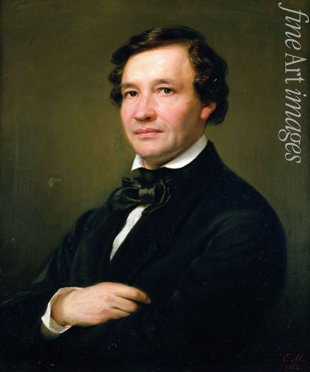 Magnus Eduard - Portrait of the pianist and composer Wilhelm Taubert (1811-1891)