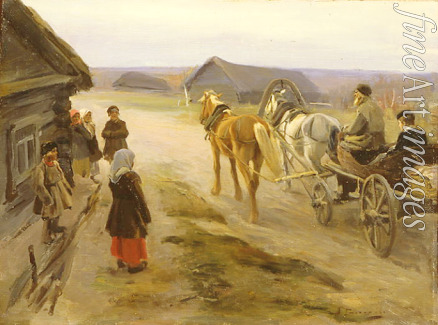 Stepanov Alexei Stepanovich - Arrival of a School-Mistress in the Country
