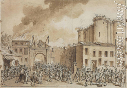 Desrais Claude Louis - Die Erstürmung der Bastille am 14. Juli 1789