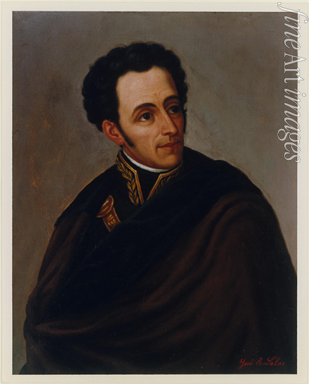 Salas José R. - Porträt von Simón Bolívar
