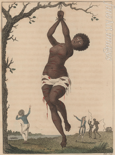 Blake William - Auspeitschung einer schwarzen Sklavin in Surinam 