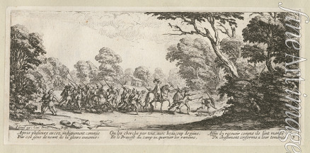 Callot Jacques - The Miseries and Misfortunes of War, folio 9: Seizure of the Criminal Soldiers