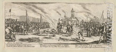 Callot Jacques - The Miseries and Misfortunes of War, folio 13: The Stake