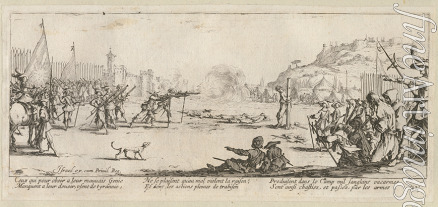 Callot Jacques - The Miseries and Misfortunes of War, folio 12: The Firing Squad