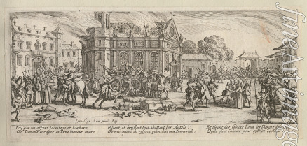 Callot Jacques - The Miseries and Misfortunes of War, folio 6: Destruction of a Convent