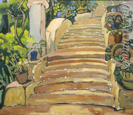 Zelmanova-Tchudovskaya Anna Mikhaylovna - Staircase in a garden