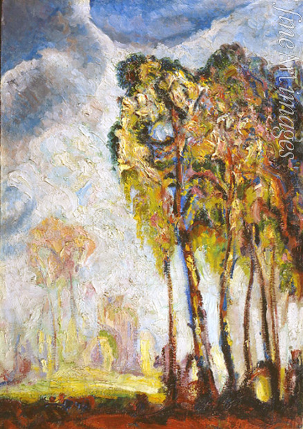 Denissow Wassili Iwanowitsch - Landschaft mit Bäume